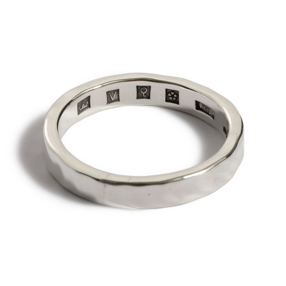 VIVIFY (ビビファイ) Back Hallmarks Ring/Mirror finish/Narrow【メール便可】