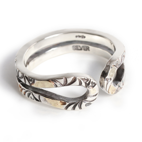 VIVIFY (ビビファイ) Loopin’ Ring/Arabesque w/gold【メール便可】