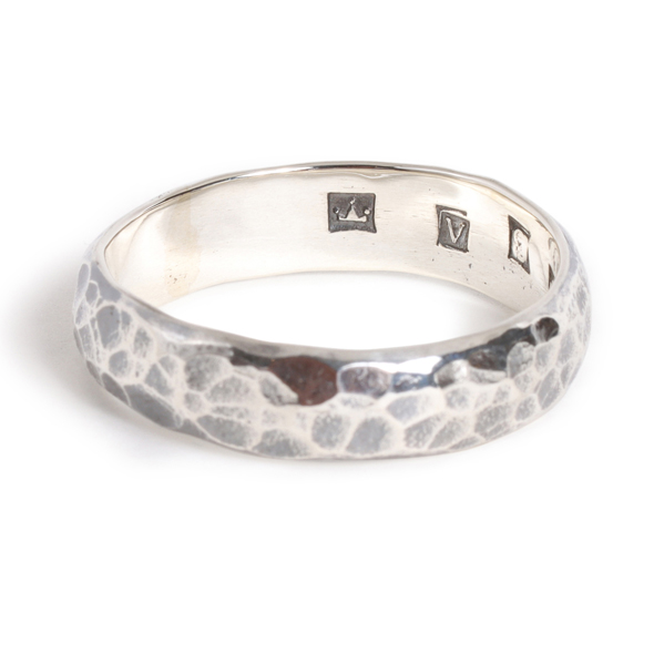 VIVIFY (ビビファイ) Back Hallmarks Ring/Hammered finish/Round