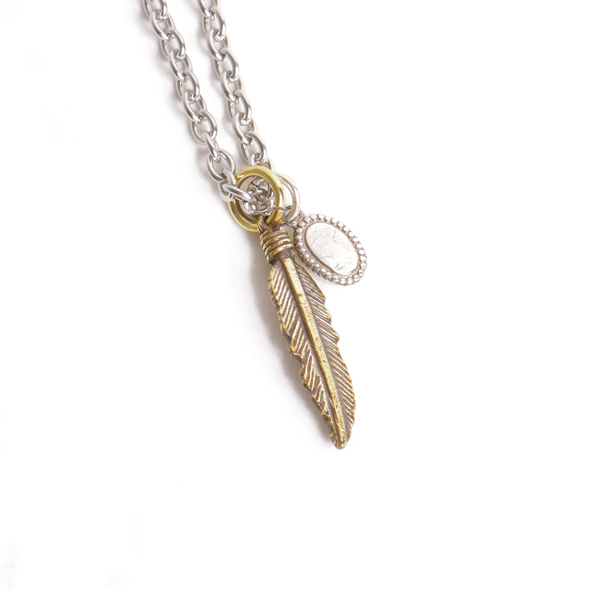 VIVIFY LIGHT (ビビファイライト) Feather(brass) Necklace