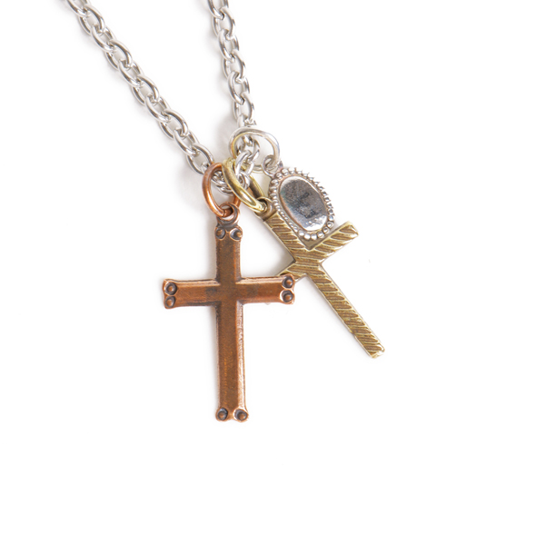 VIVIFY LIGHT (ビビファイライト) Twin Crosses Necklace