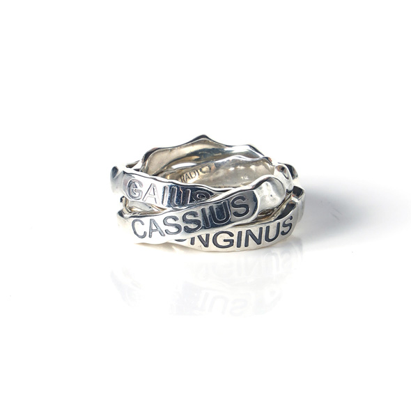 VIVIFY (ビビファイ) EVANGELION Crashed Concrete Triple Ring(Silver)【メール便可】