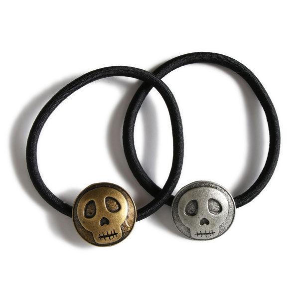 ドクロ スカル ヘアゴム【メール便可】