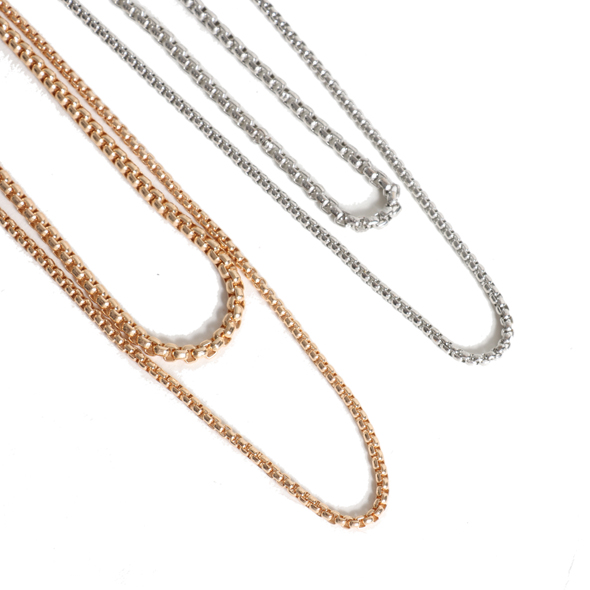 【70%OFF】ベネチアン 2連チェーンネックレス【メール便可】