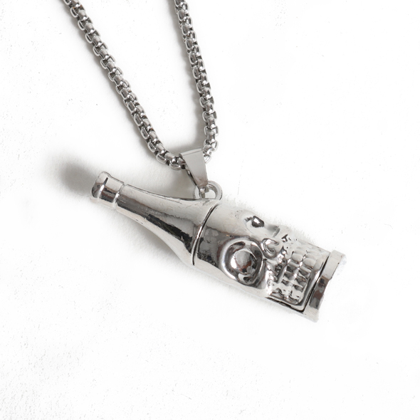 【70%OFF】ボトルスカル オープナーネックレス【メール便可】