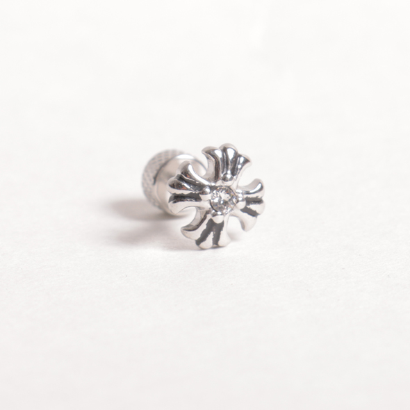 ピアス ロイヤルクロス ラインストーン