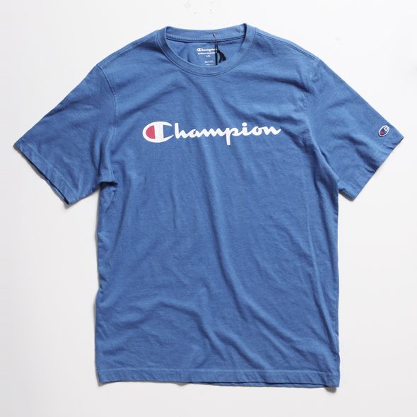 Used | チャンピオン Tee  杢ブルー Tee L【メール便可】