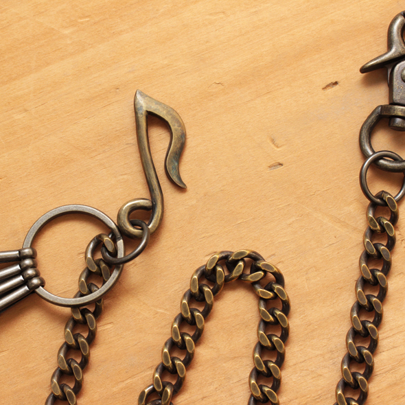 Classical Note Brass Wallet Chain | クラシカル ノートウォレット