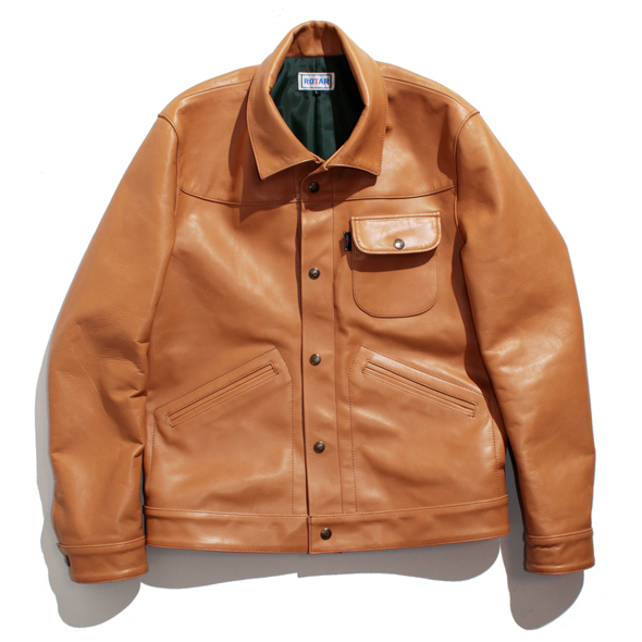 Steerhide leather blouson