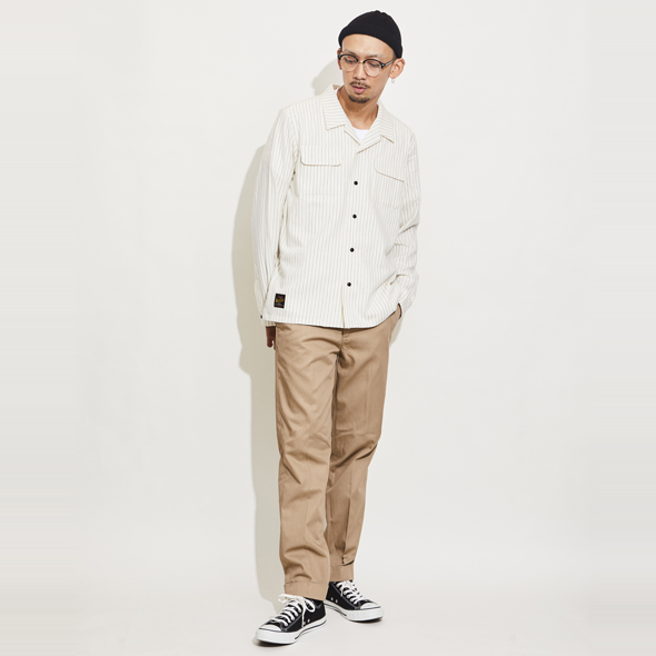 【新品】ロータ Rota ホワイト チノパン 46 ROTAR チノパン VENTILE Light fabric Two tuck chino