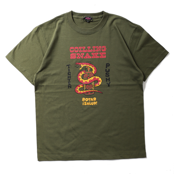 【30%OFF】COILING SNAKE Tee【メール便可】