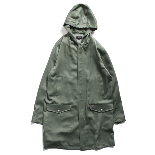 【30%OFF】Nylon Satin Mods Coat