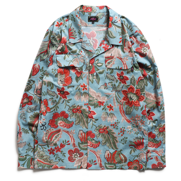 Floral Open Coller Shirt