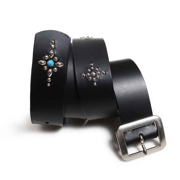 Buttero leather Studs Belt