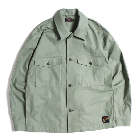 Back satin Military shirt