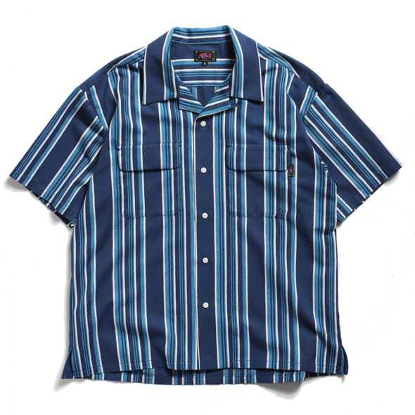 【先行販売●6月上旬入荷予定】Native Stripes Open Collar Shirt