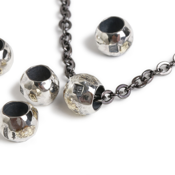 VIVIFY (ビビファイ) Solid Silver Beads /Large Ball w/gold 【メール便可】