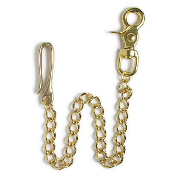 Brass wallet chain ウォレットチェーン ゴールド【メール便可】