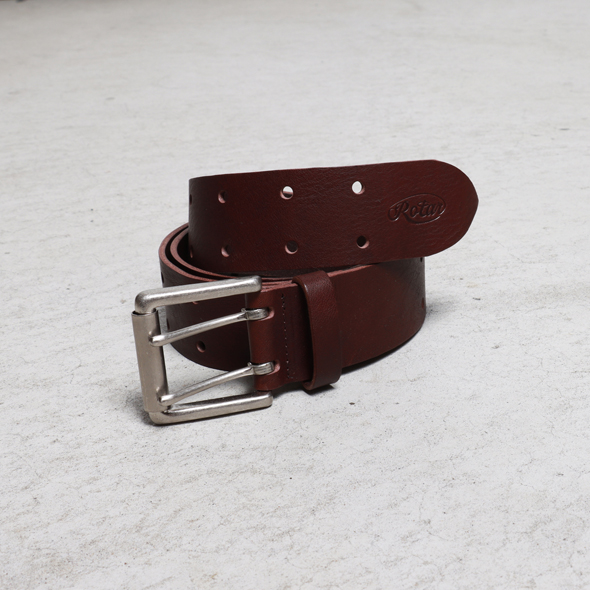 Double pin leather belt | ROTAR | ローター