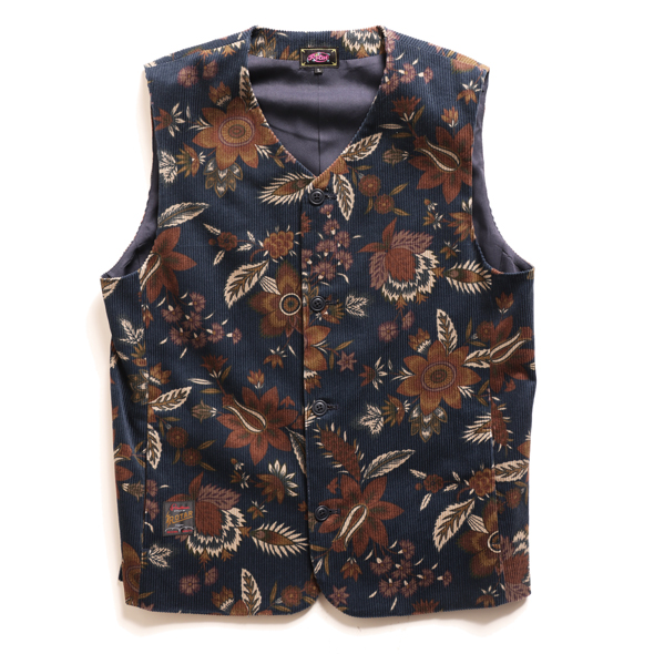【30%OFF】Corduroy Botanical Vest