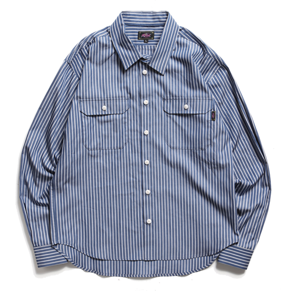 Blue Striped Work Shirt