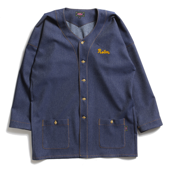 Fake Denim Japanese Work Shirt
