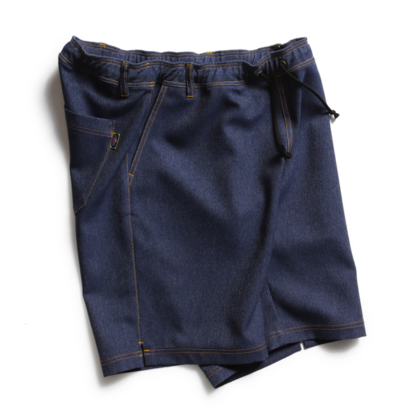 Fake Denim Short Pants