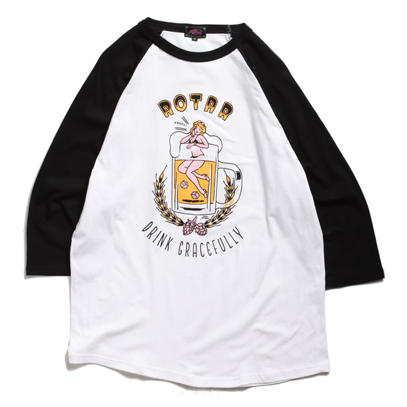 【先行販売●6月中旬入荷予定】DRINK GRACEFULLY Raglan Tee