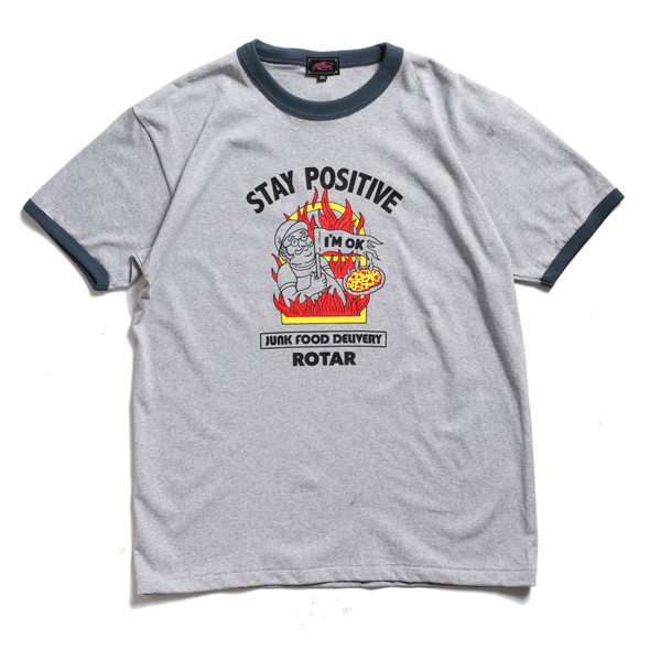 【先行販売●5月中旬入荷予定】STAY POSITIVE Ringer Tee