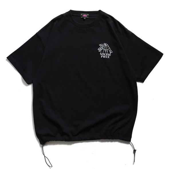 SOCIAL PIECE draw cord Tee
