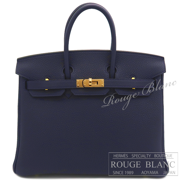 エルメス　バーキン25　ブルーニュイ　トゴ　ゴールド金具　　【新品】   HERMES Birkin25 Bleu Nuit Togo Gold Buckle 【NEW】
