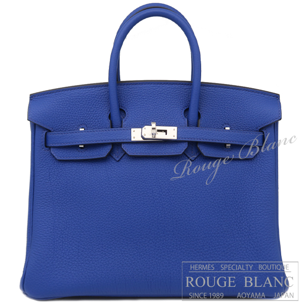 エルメス　バーキン25　ブルーロイヤル/ブルーロワイヤル　トゴ　シルバー金具　【新品】   HERMES Birkin25 Bleu royal Togo Silver Buckle 【NEW】