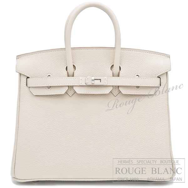 エルメス　バーキン25　クレ　トゴ　シルバー金具　【新品】   HERMES Birkin25 Craie Togo Silver Buckle 【NEW】