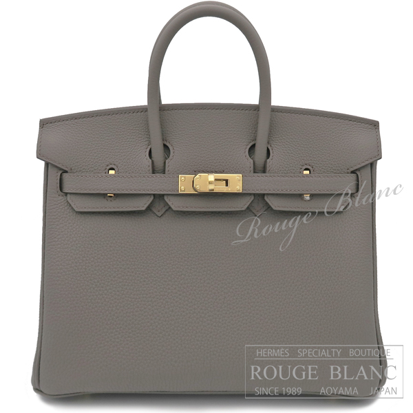 エルメス　バーキン25　エタン　トゴ　ゴールド金具　【新品】   HERMES Birkin25 Etain Togo Gold Buckle 【NEW】