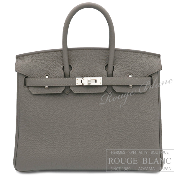 エルメス　バーキン25　エタン　トゴ　シルバー金具　【新品】   HERMES Birkin25 Etain Togo Silver Buckle 【NEW】