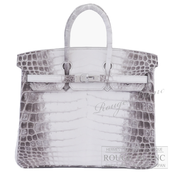エルメス　バーキン25　ヒマラヤ　クロコダイル　ニロティカスマット　シルバー金具　【新品】 HERMES Birkin25 Himalaya Crocodile Niloticus Mat Silver Buckle 【NEW】