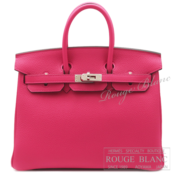 エルメス　バーキン25　ローズメキシコ　トゴ　シルバー金具  【新品】  HERMES Birkin25 Rose mexico Togo Silver Buckle【NEW】