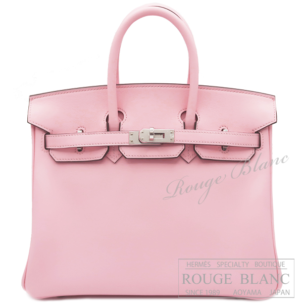 エルメス　バーキン25　ローズサクラ　ヴォージョナサン　シルバー金具 【新品】HERMES Birkin25 Rose sakura Veau Jonathan Silver Buckle 【NEW】