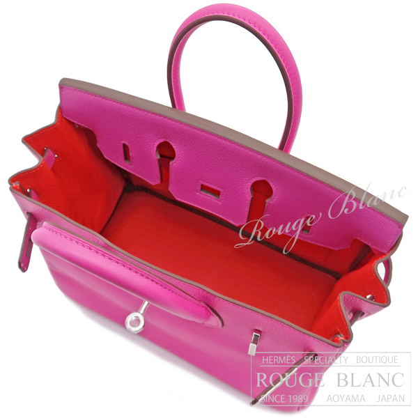 エルメス　バーキンヴェルソ25　マグノリア×カプシーヌ　トリヨンノヴィーヨ　シルバー金具　 【新品】 HERMES Birkin Verso 25  Magnolia×Capucine　Taurillon Novillo 　 Silver Buckle  【NEW】