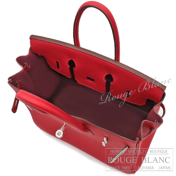 エルメス　バーキンヴェルソ25　ルージュカザック×ルージュアッシュ　トゴ　シルバー金具　 【新品】 HERMES Birkin Verso 25  Rouge casaque×Rouge H Togo  Silver Buckle  【NEW】