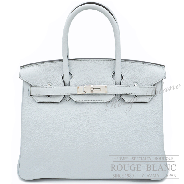 エルメス　バーキン30　ブルーペール　トリヨンクレマンス　シルバー金具  【新品】 HERMES Birkin30 Bleu Pale Taurillon Clemence Silver Buckle 【NEW】