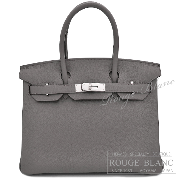 エルメス　バーキン30　エタン　トゴ　シルバー金具　【新品】 　HERMES Birkin30 Etain Togo Silver Buckle　【NEW】