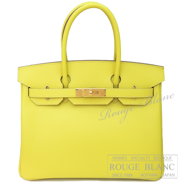 エルメス　バーキン30　ライム　エプソン　ゴールド金具　 【新品】　HERMES Birkin30 Lime Epsom Buckle Gold 【NEW】