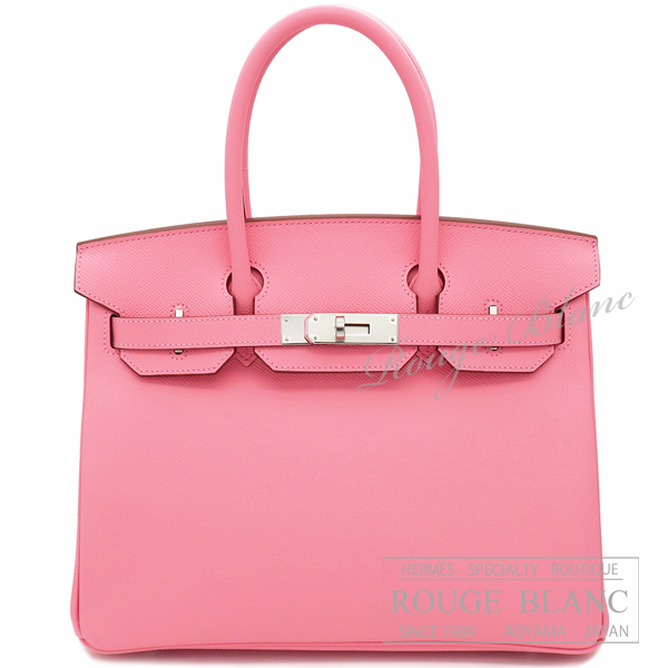 エルメス　バーキン30　ローズコンフェッティ　エプソン　シルバー金具  【新品】 　HERMES Birkin30 Rose confetti Epsom Silver Buckle 【NEW】