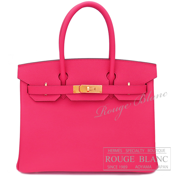 エルメス　バーキン30　ローズエクストリーム　エプソン　ゴールド金具  【新品】 　HERMES Birkin30  Rose Extreme Epsom　 GoldBuckle 【NEW】