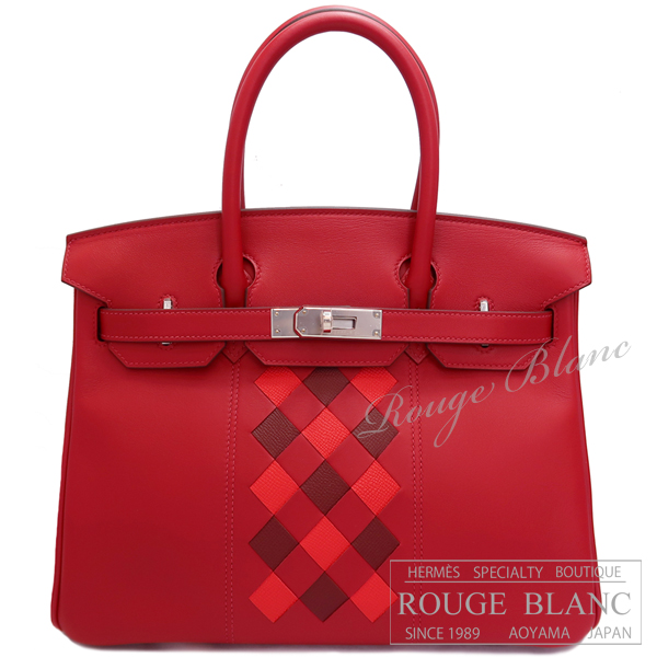 エルメス バーキン30 トレサージュ・ドゥ・キュイール シルバー金具  