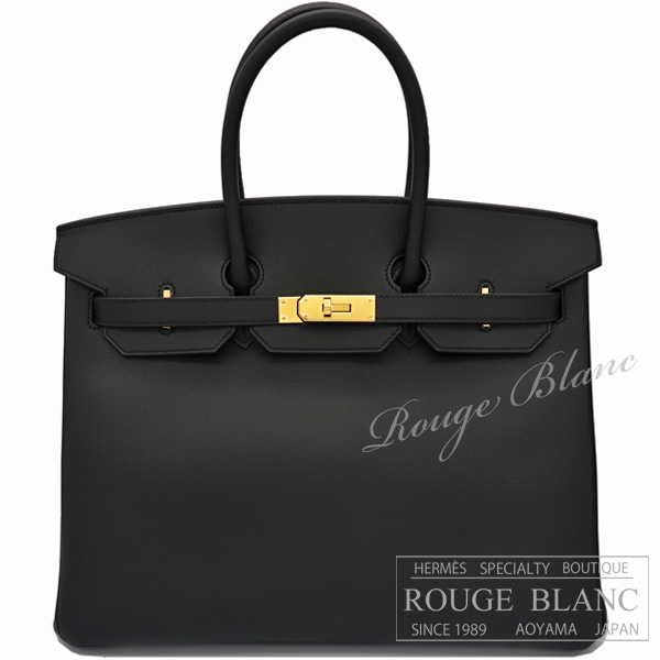 エルメス　バーキン35　黒　ブラック　エプソン　ゴールド金具　【新品】