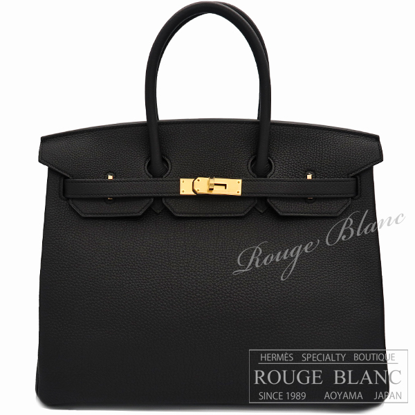 エルメス バーキン35 黒 ブラック トゴ ゴールド金具 【新品】 HERMES