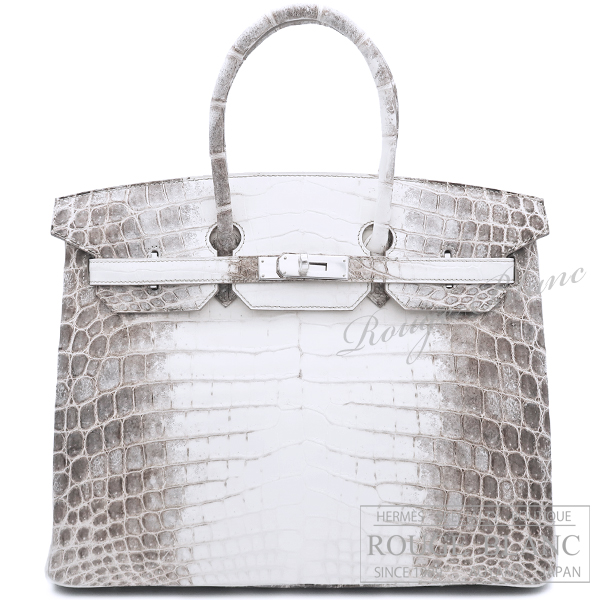 エルメス　バーキン35　ヒマラヤ　クロコダイル　ニロティカスマット　シルバー金具　【新品】 HERMES Birkin35 Himalaya Crocodile Niloticus Mat Silver Buckle 【NEW】