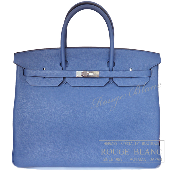 エルメス バーキン40 ブルーブライトン トゴ シルバー金具 【新品  